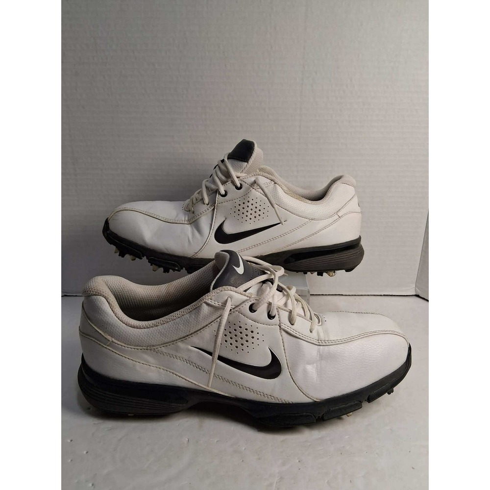 Nike Durasport III 3 Mens Sz 8 M White Soft Spikes Golf Shoes 628527-101